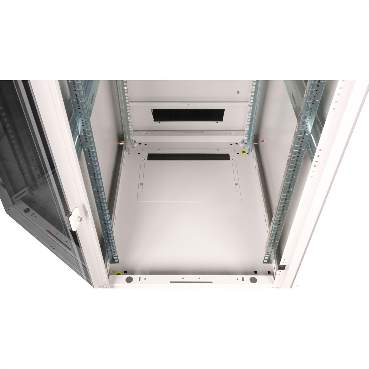 ROLINE 19" Baie réseau Pro 26U, 600x800 LxP Porte verre gris