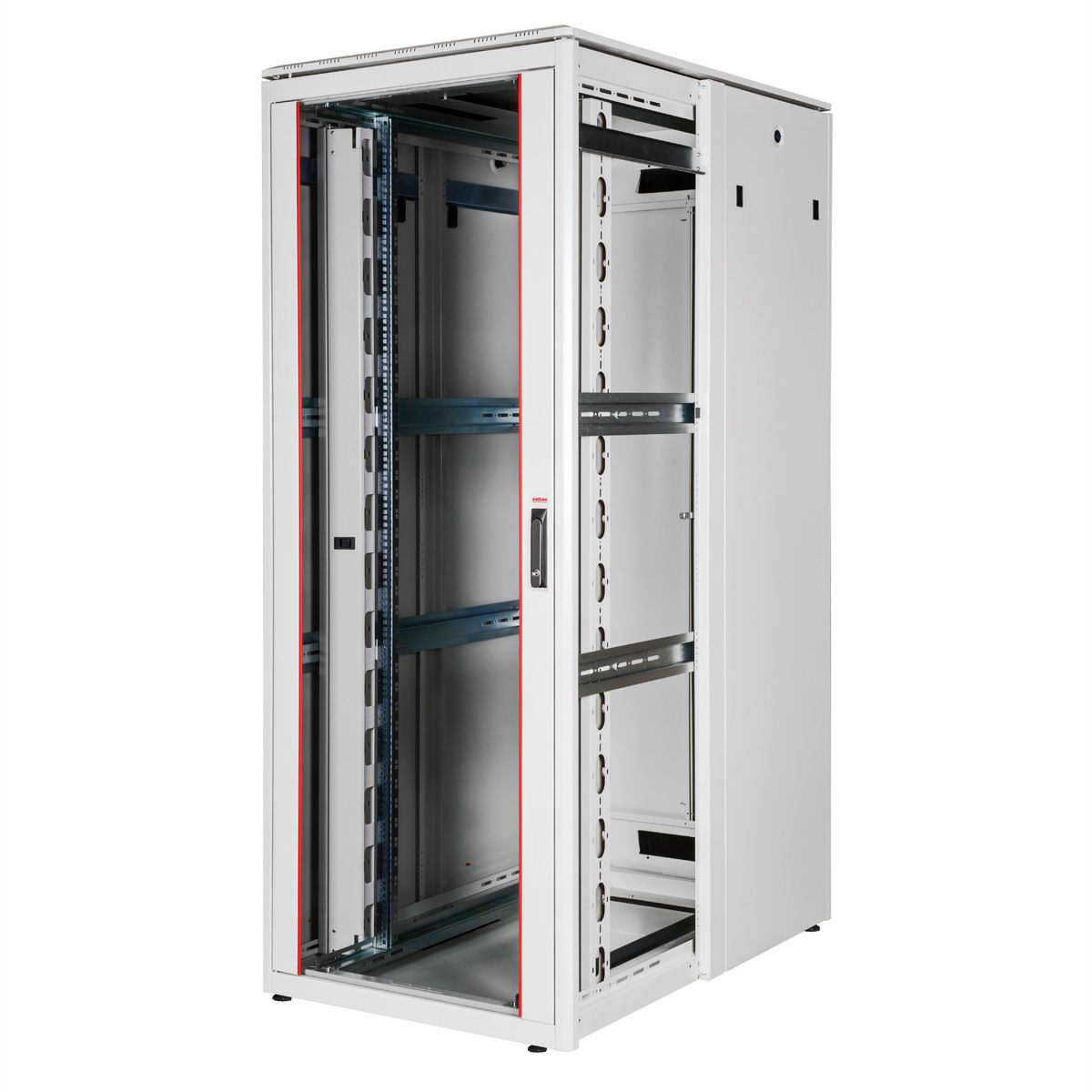 ROLINE 19" Baie réseau Pro 42U, 800x1200 LxP Porte verre gris