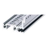 Rail horizontal SCHROFF, arrière, type H-MZ, lourd, avec rail en Z, 28 CV