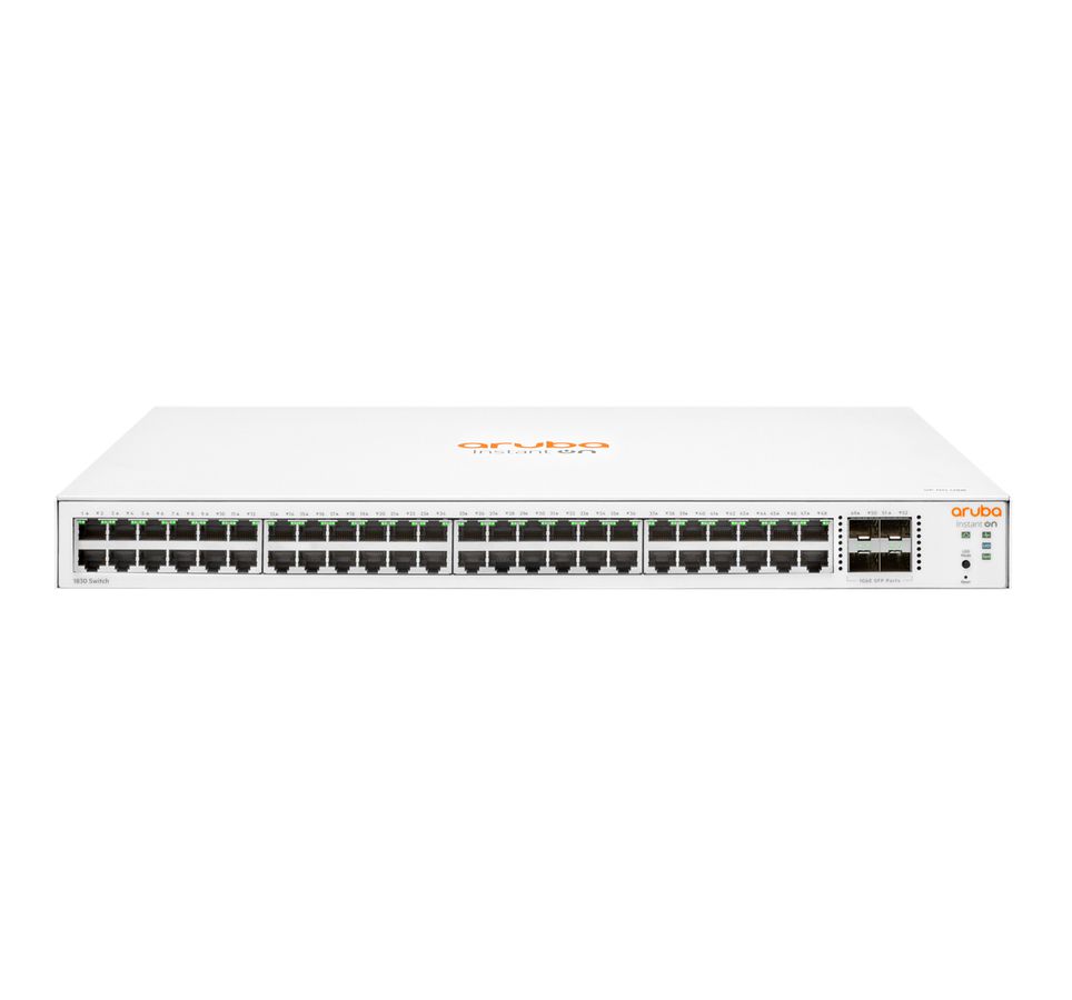 Hewlett Packard Enterprise Aruba Instant On 1830 48G 4SFP Géré L2 Gigabit Ethernet (10/100/1000) 1U