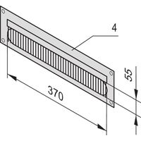 SCHROFF Chemin de câble pour Novastar et Eurorack, RAL 7021, 3 U