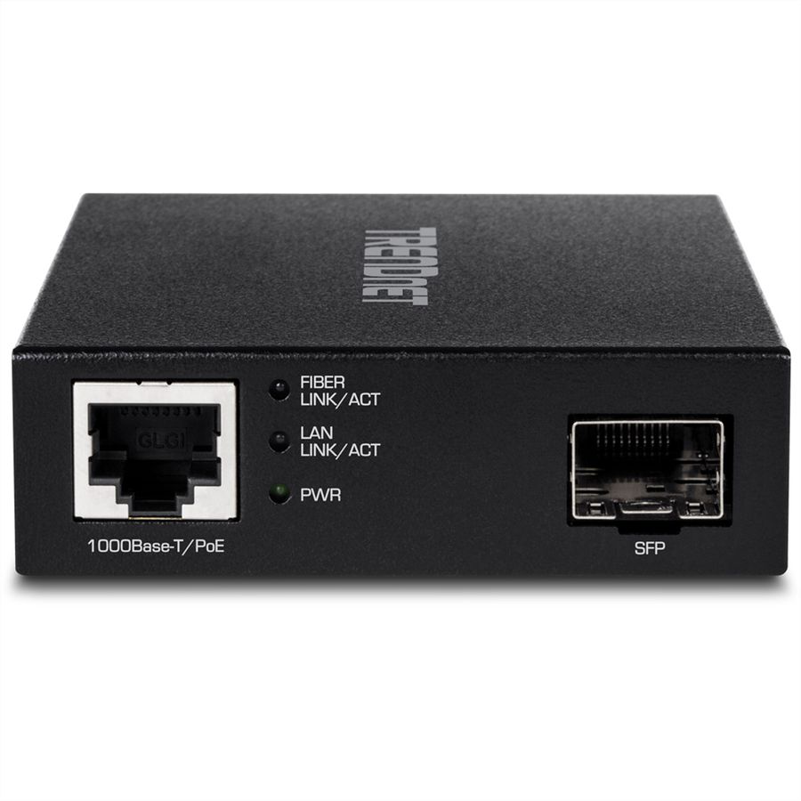 TRENDnet TFC-PGSFP Convertisseur de médias fibre SFP PD PoE Gigabit