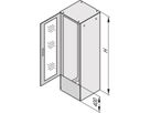 Plaque de connexion Varistar SCHROFF pour porte raccourcie/panneau arrière, IP 20, RAL 7035, 400H 800W