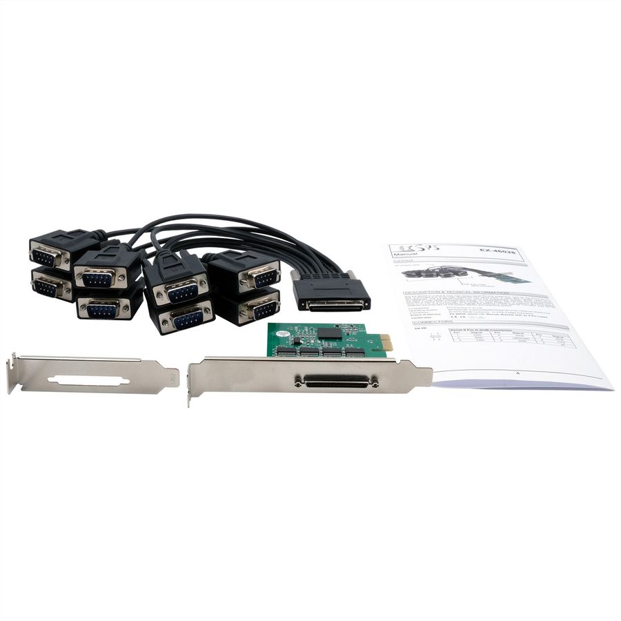 EXSYS EX-46028 Carte PCIe, 8x RS232