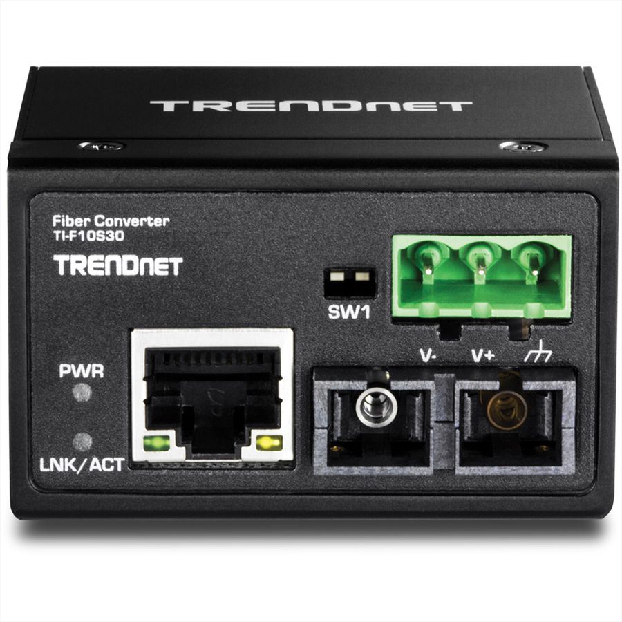 TRENDnet TI-F10S30 Convertisseur FO industriel SC 100Base-FX monomode (30 km)