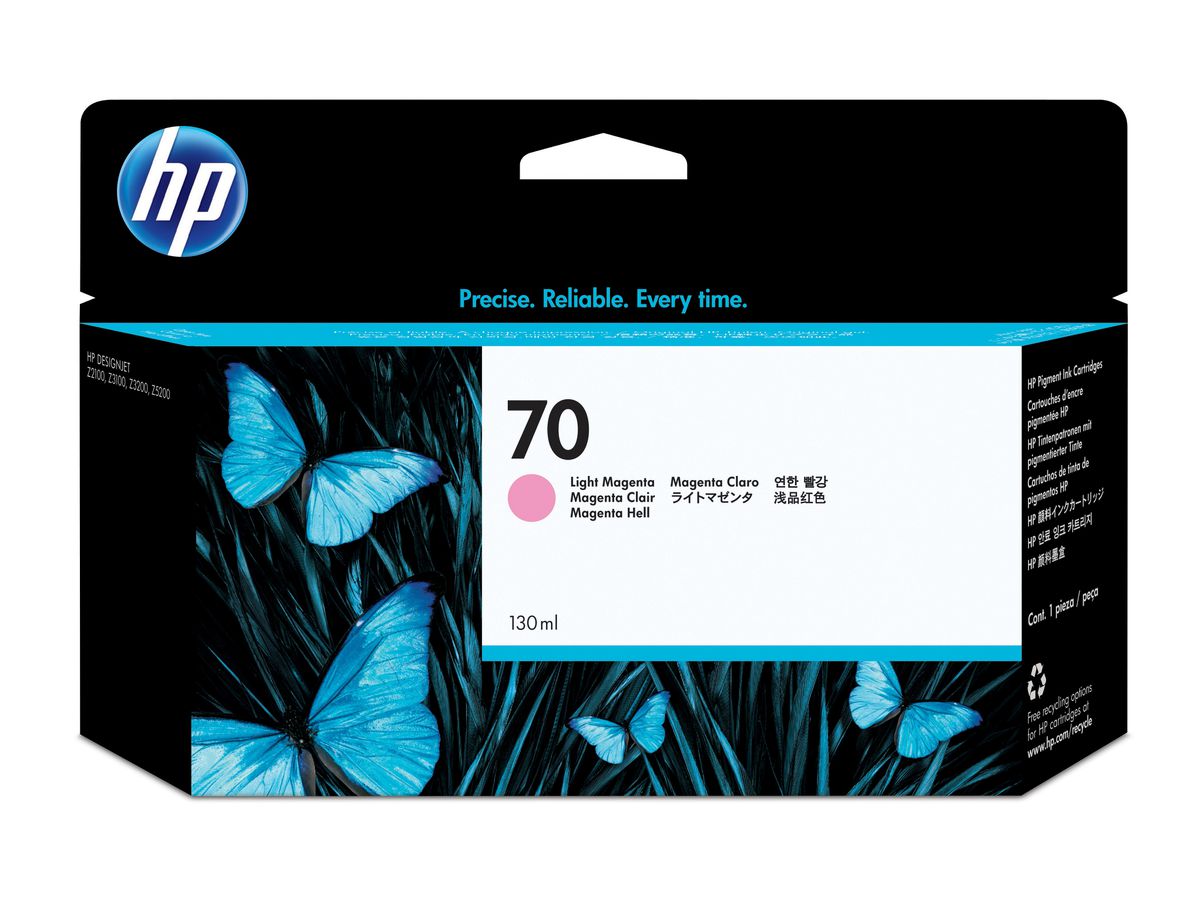 HP 70 cartouche d'encre magenta clair 130 ml