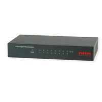 ROLINE Switch Gigabit, 8x RJ-45, non administrable