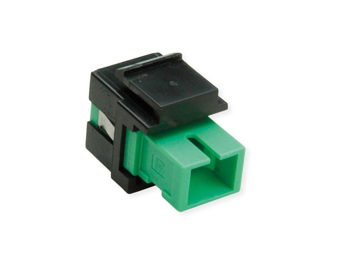 ROLINE Raccord optique SC/SC simplex monomode, Keystone, OS2, APC