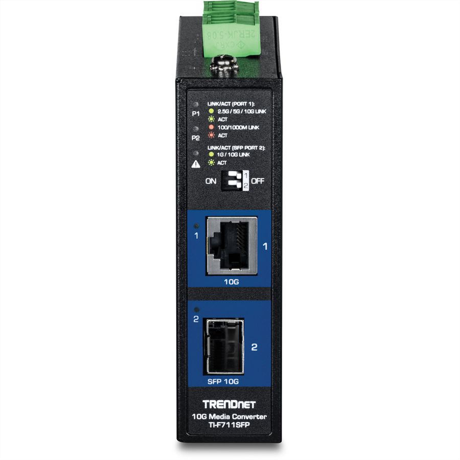 TRENDnet TI-F711SFP Convertisseur industriel de médias SFP+ 10G