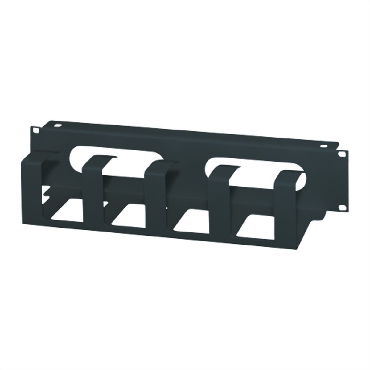 SCHROFF Canalisation de câbles 19" et canalisation de câbles, 2 U, 1,5 mm, acier, RAL 7021