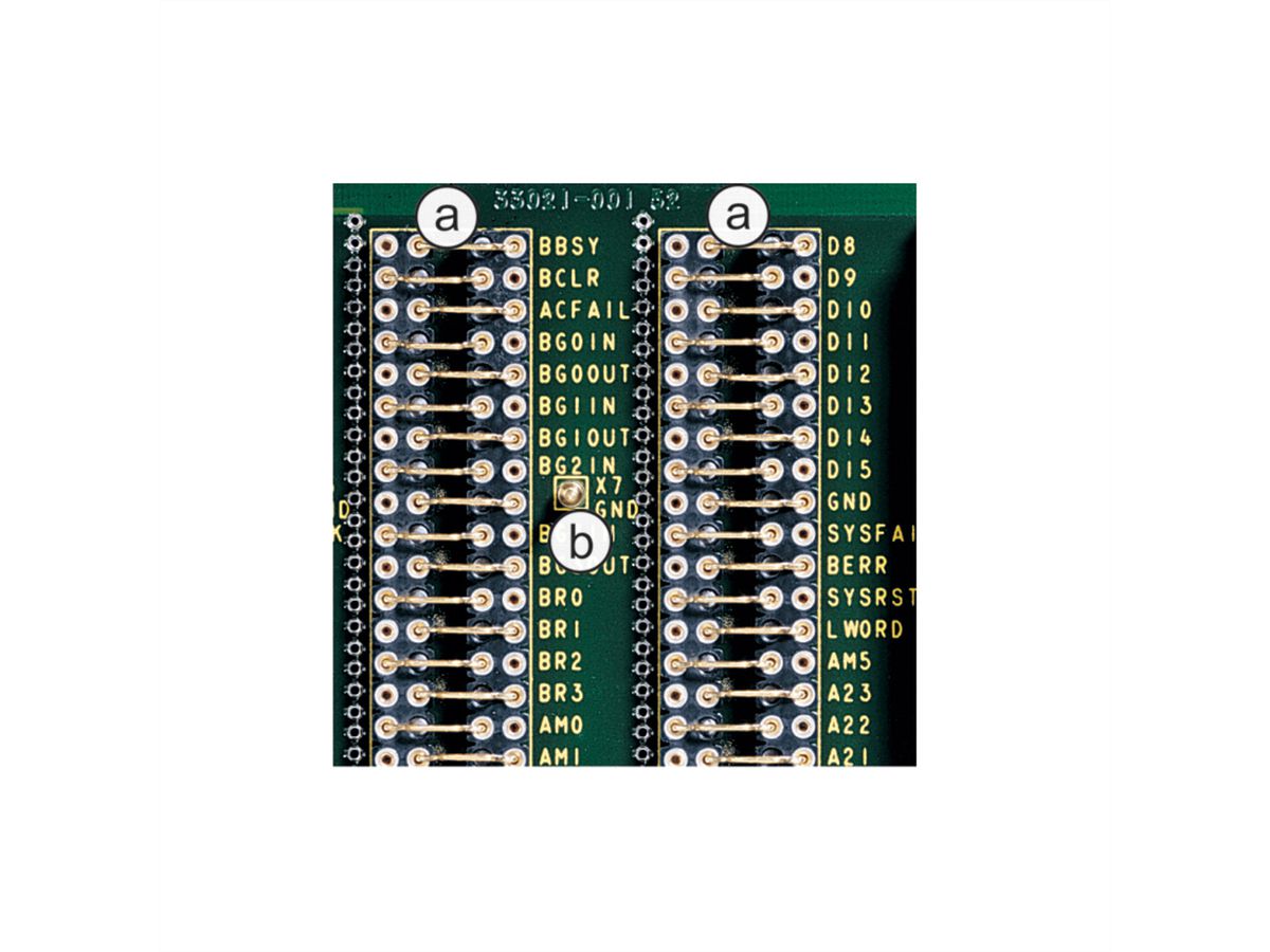 Adaptateurs de test SCHROFF pour VMEbus, P2, 3 U, 160 mm
