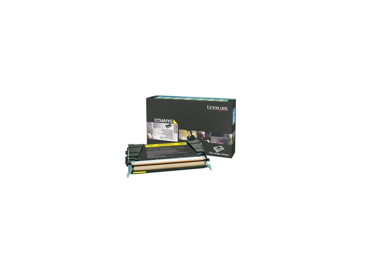 Lexmark C734A1YG Cartouche de toner Original Jaune 1 pièce(s)