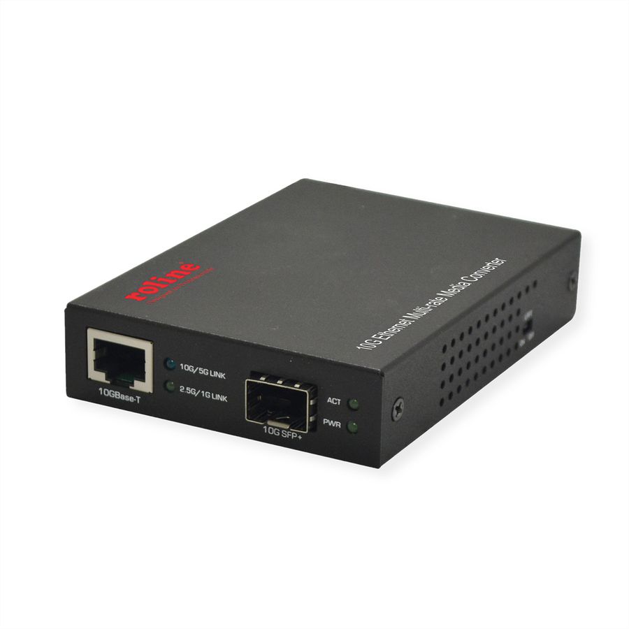 ROLINE Convertisseur industriel RJ-45, 10G Ethernet Multi-rate