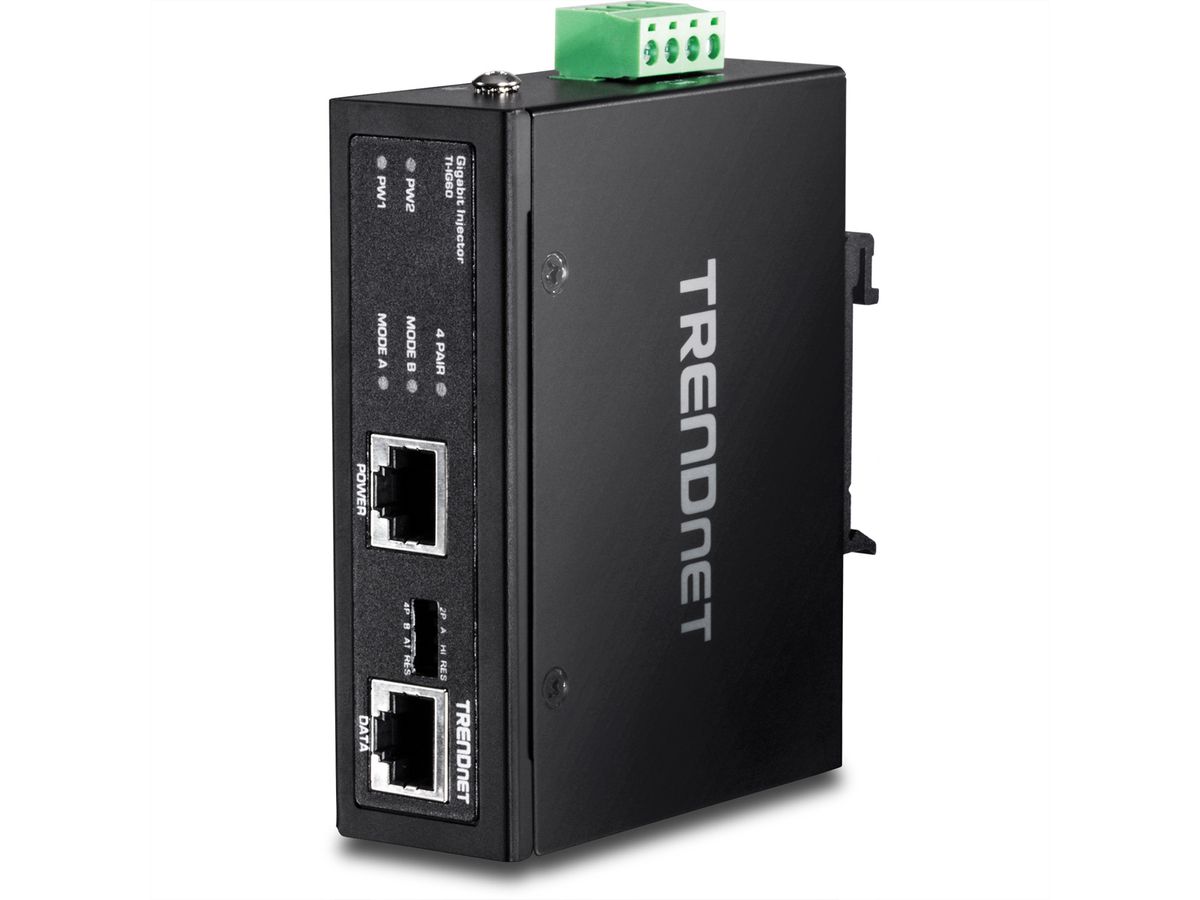 TRENDnet TI-IG60 Injecteur industriel renforcé PoE+ Gigabit 60 watts