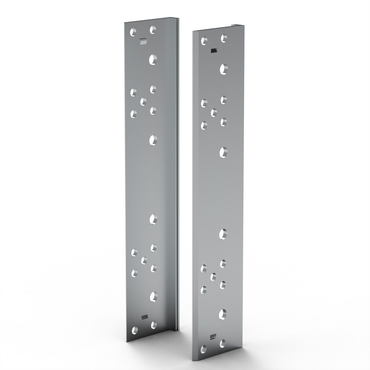 Cornière arrière SCHROFF EuropacPRO pour joint CEM en acier inoxydable pour panneau latéral, 4 U
