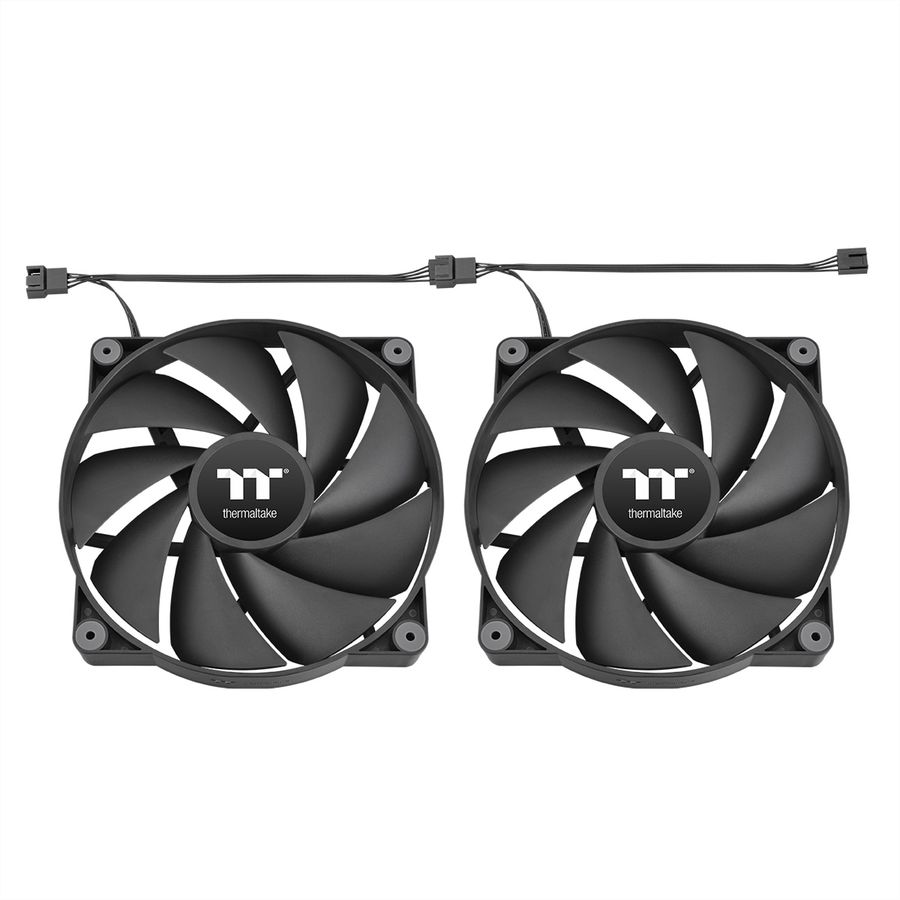 Thermaltake CT200 PWM 200mm Ventilateur de boîtier, noir