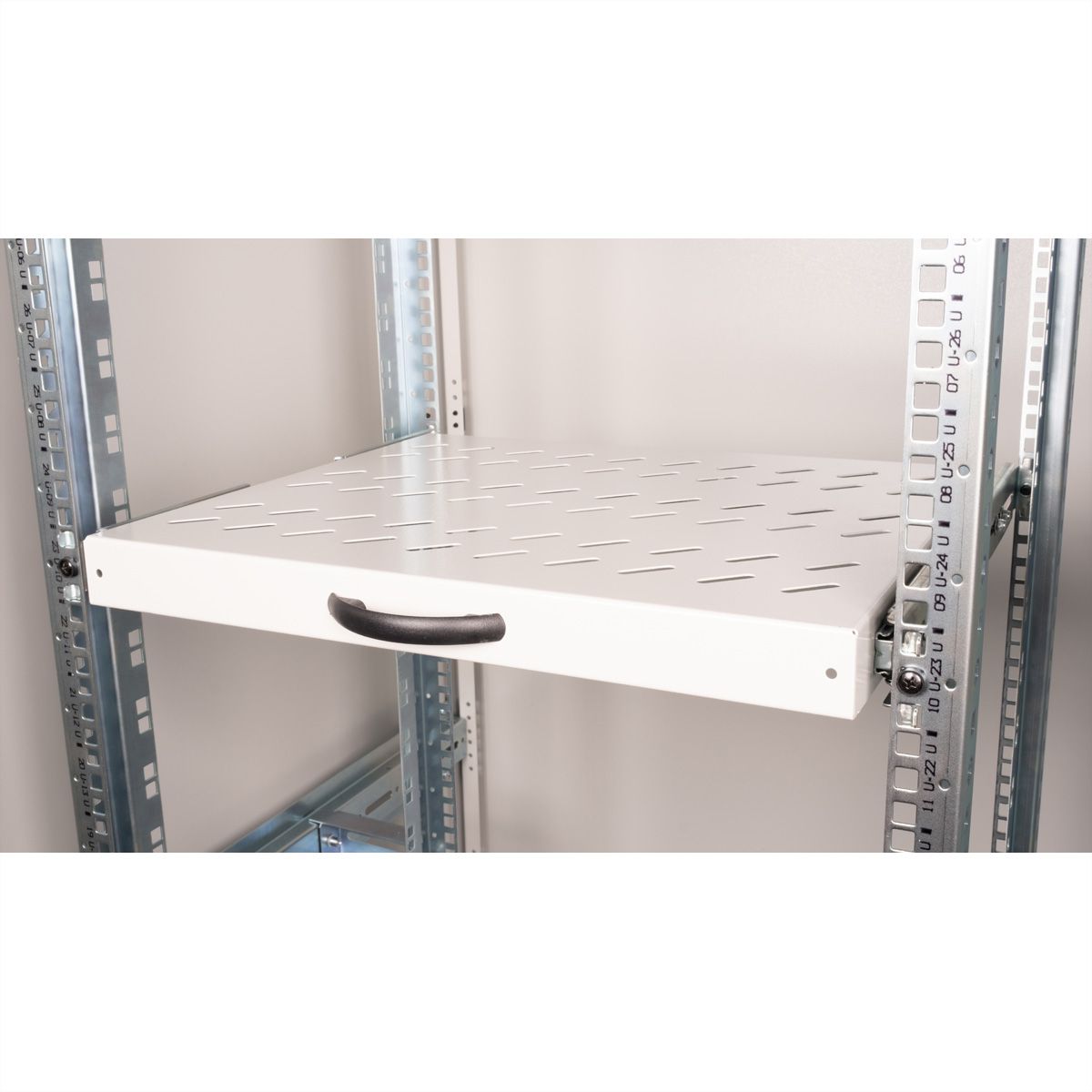 ROLINE 19" Etagère 1U, extractible 350P 25 kg gris