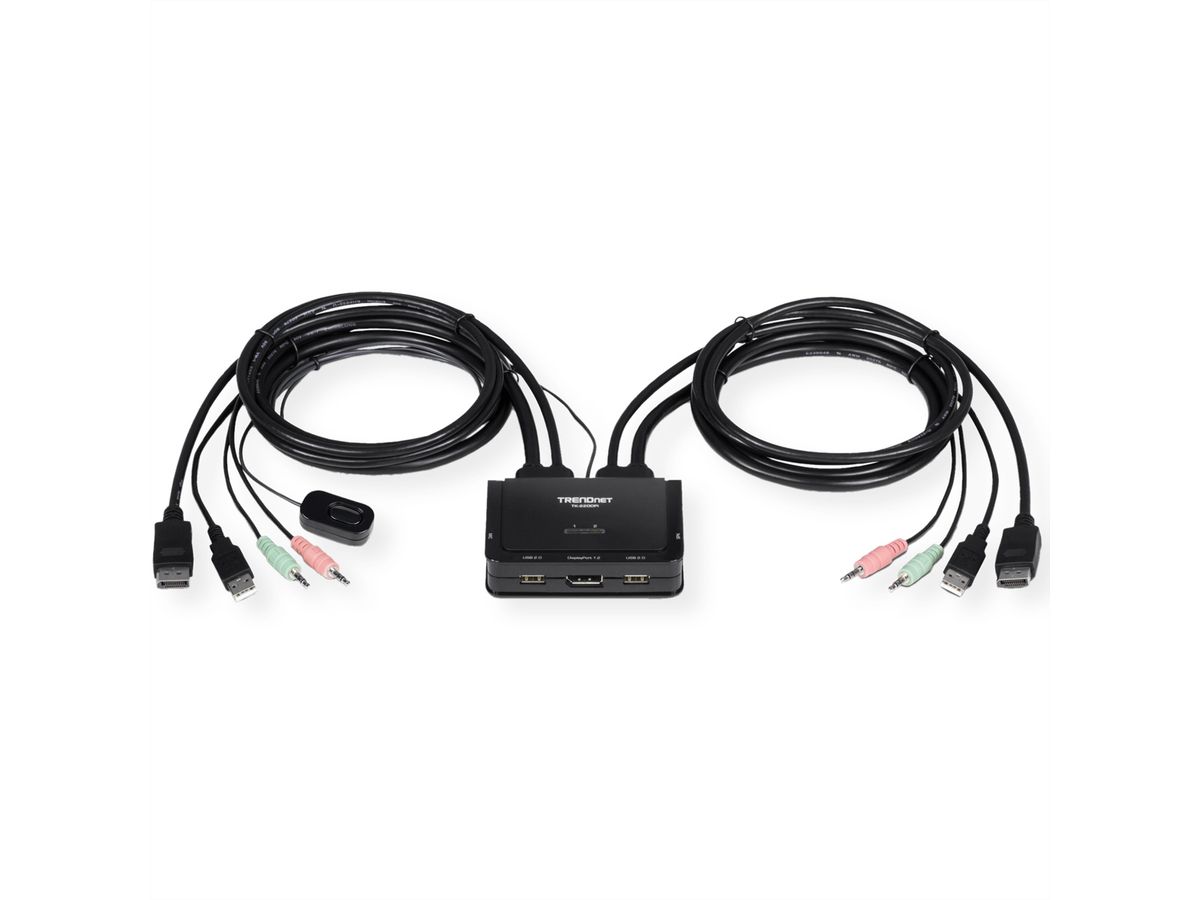 TRENDnet TK-220DPi Switch KVM DisplayPort 4K à 2 ports