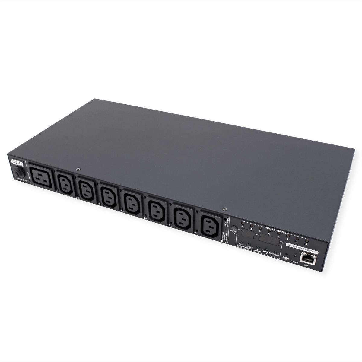 ATEN  PE8208G PDU 8 ports, 1UH, 7xC13 + 1xC19, 16A