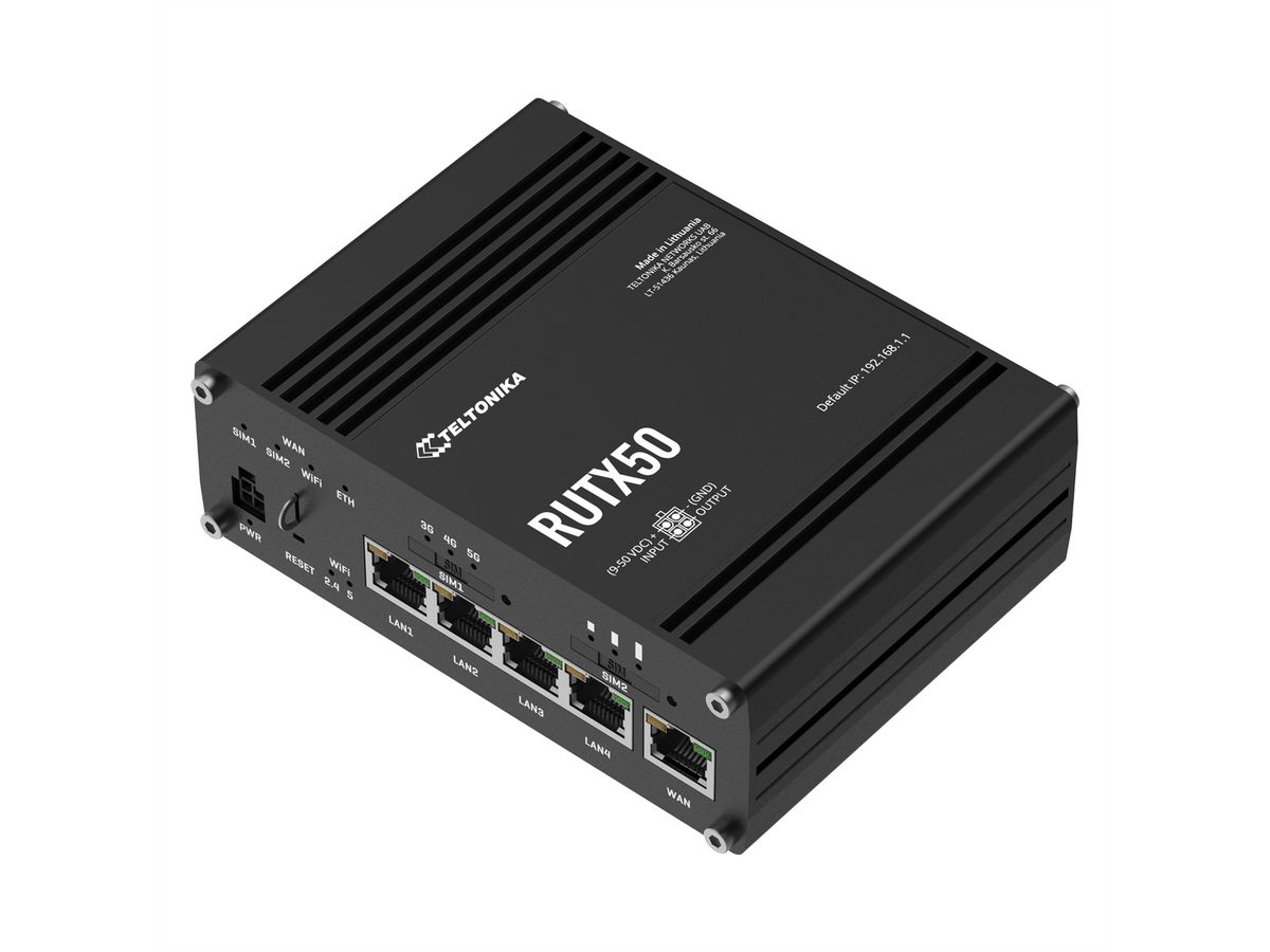 TELTONIKA RUTX50 5G/4G/LTE Routeur industriel