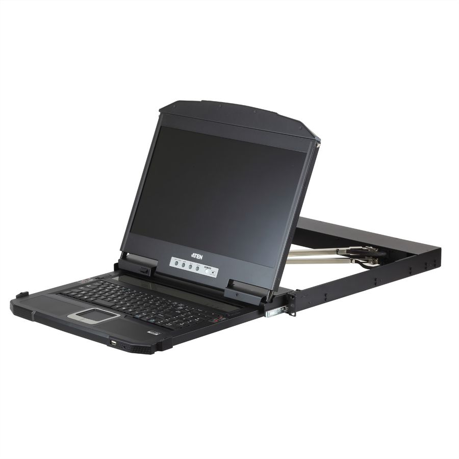 ATEN CL3800NW Console KVM USB HDMI DVI VGA Dual Rail, FR-Layout