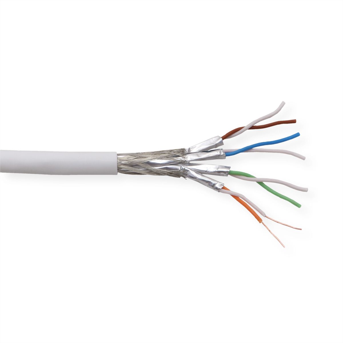 DRAKA UC HOME Cat.7 SS26 S/FTP 4P LSHF blanc, rouleau de 100m
