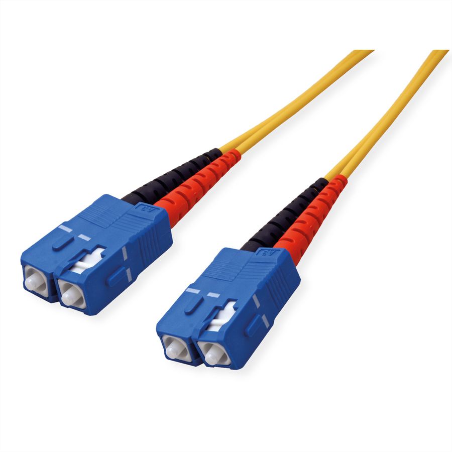 Câble Patch FO duplex Singlemode E9/125 µm SC/SC, OS2, jaune, 2 m