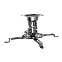 VALUE Support pour projecteur, fixation sous plafond, jusqu'à 13,5 kg, noir