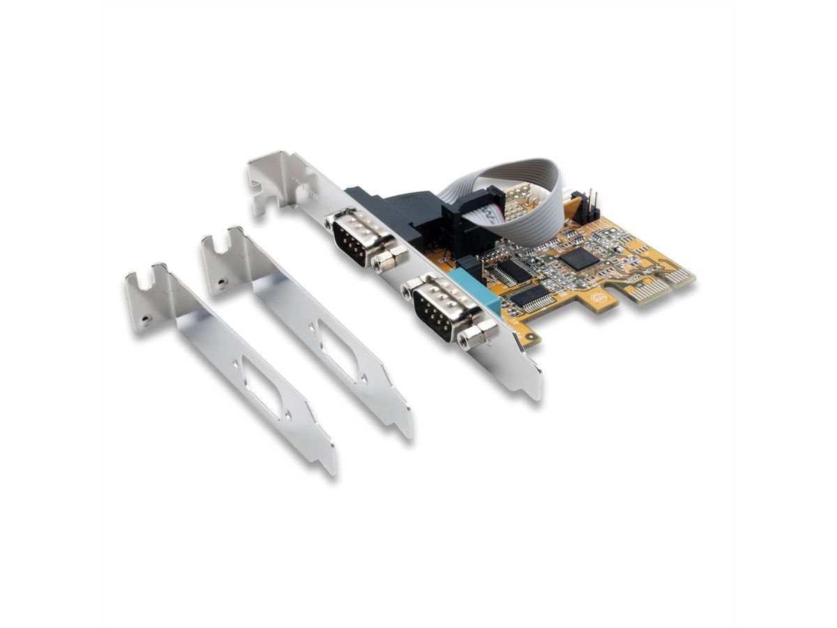 EXSYS EX-44082 Carte PCI Express x1, 2x sériel RS-232