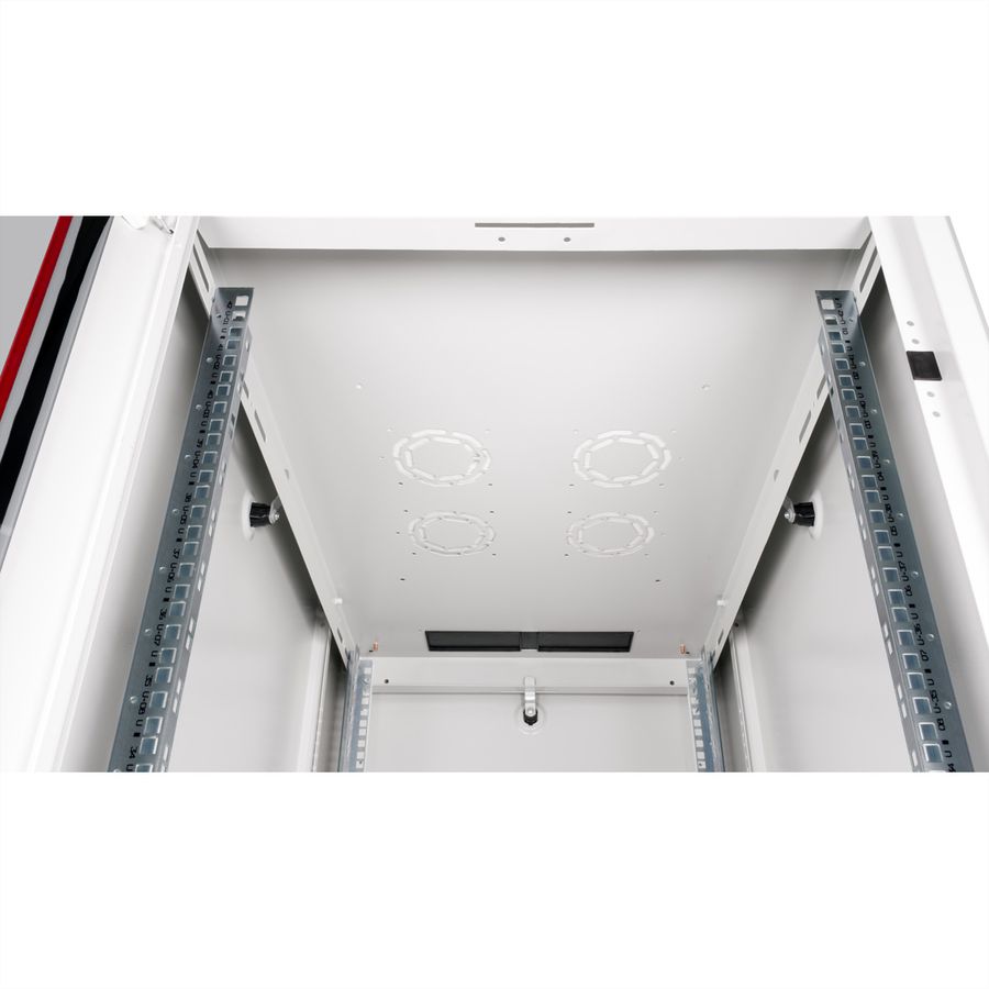 ROLINE 19" Baie réseau Basic 42U, 600x1000 LxP Porte verre gris