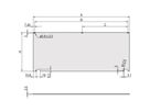 SCHROFF Kit de face avant, non blindé, avec charnière inférieure, 3 U, 84 HP, 2,5 mm, alu, anodisé