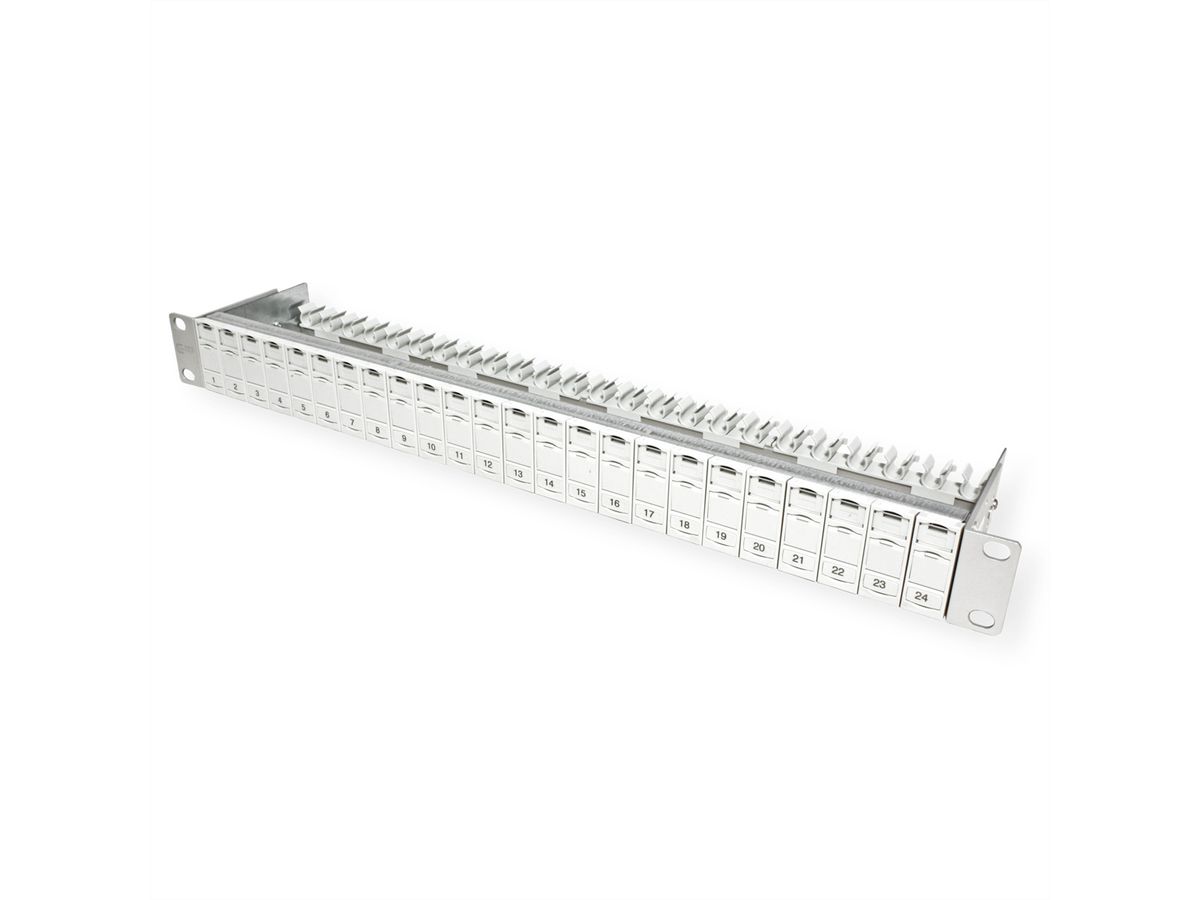METZ CONNECT Panneau 19" 1UH vide pour 24 modules E-DAT ou Cat.6A