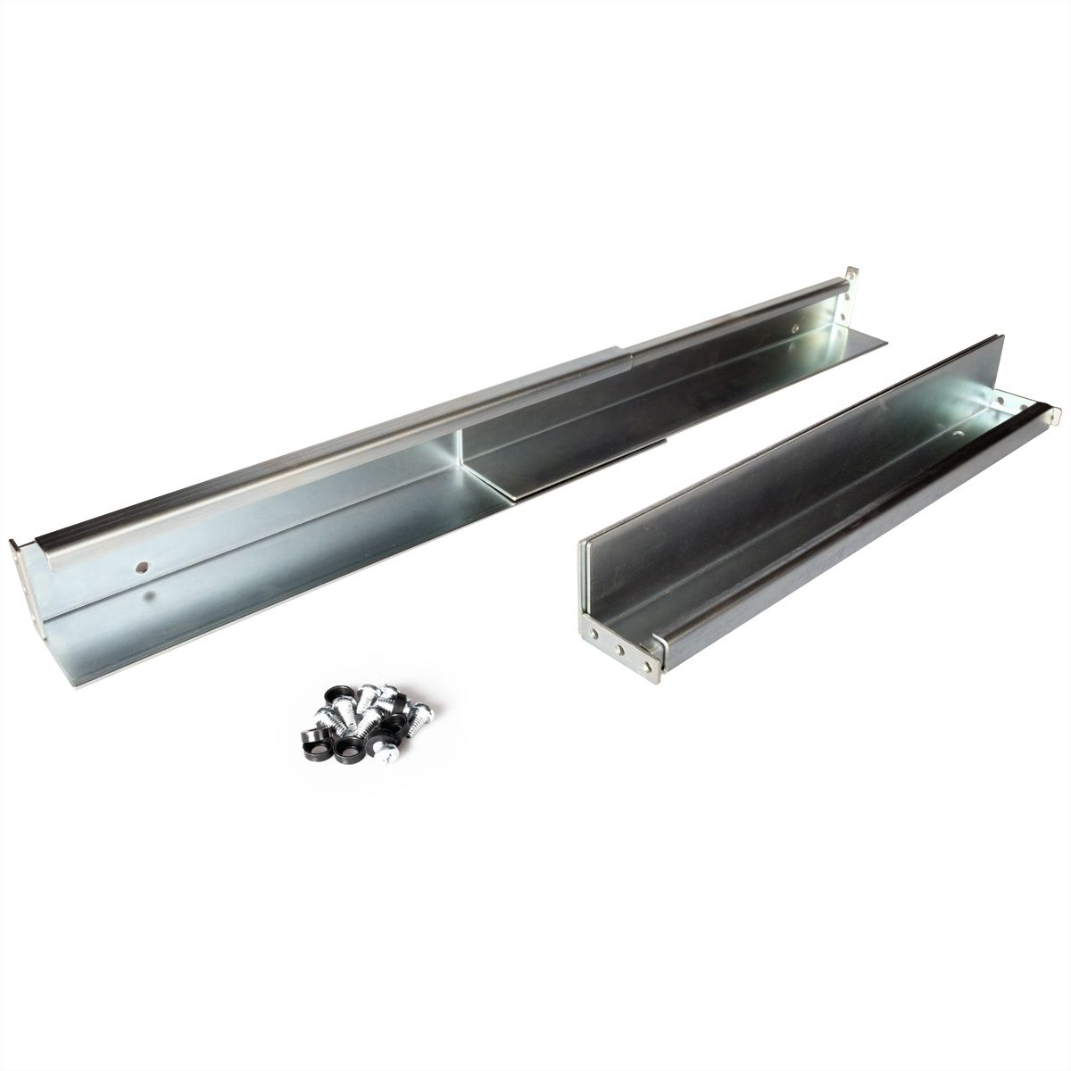ROLINE Set de glissières à profondeur variable, 350 à 600mm avec le matériel de montage
