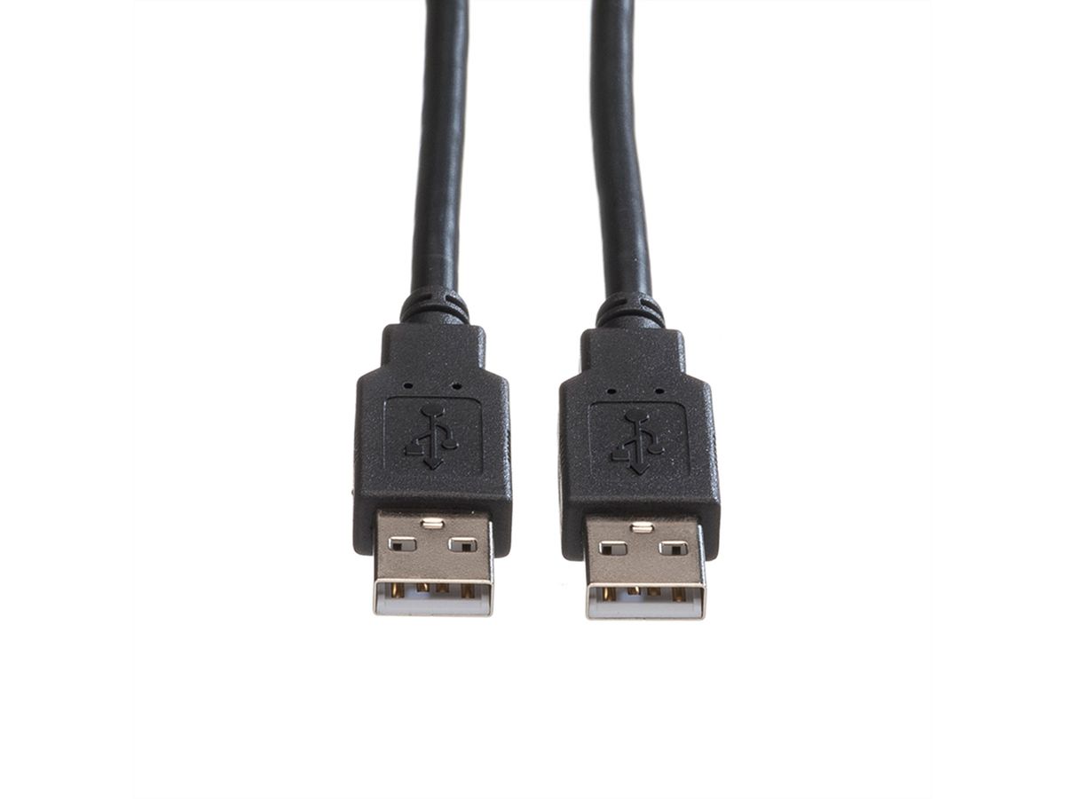 ROLINE Câble USB 2.0 Type A-A, noir, 1,8 m