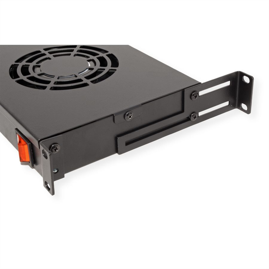 ROLINE 19" Unité de ventilation, 2 ventilateurs, ON/OFF, noir