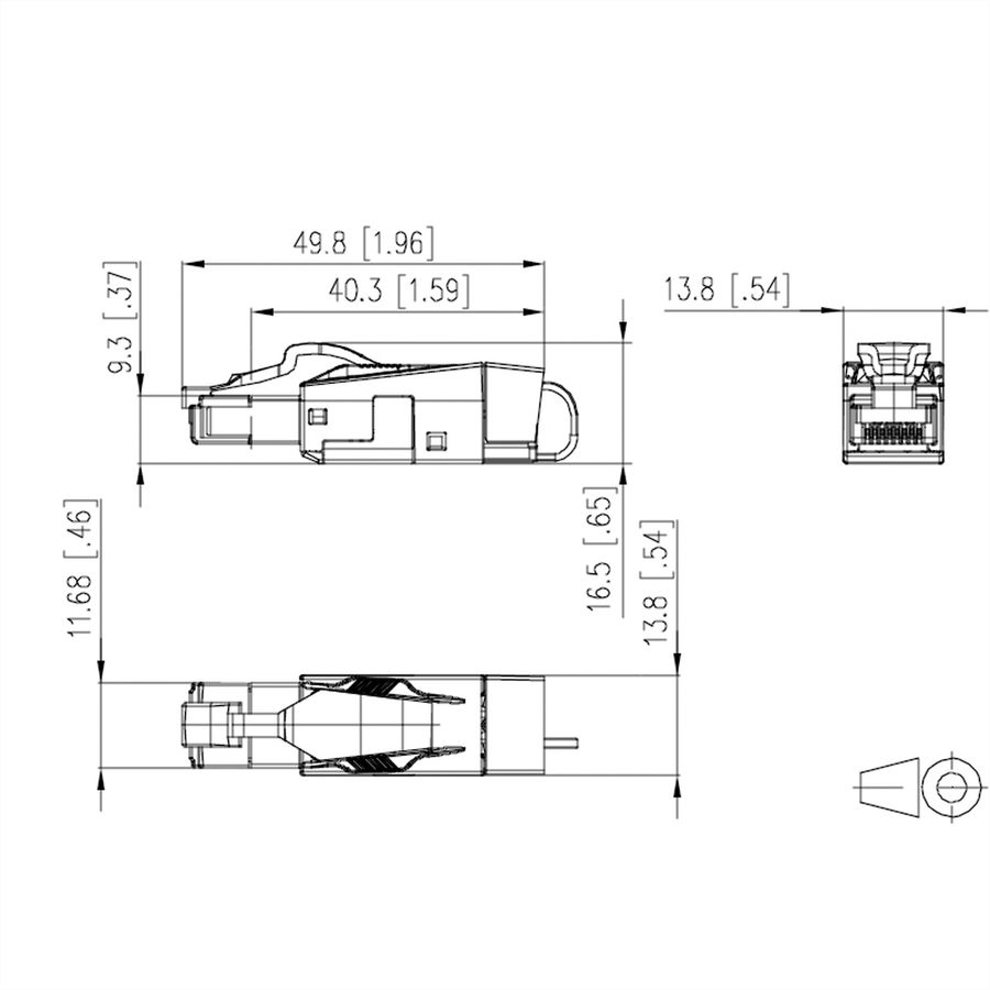 METZ CONNECT 40G RJ45 field plug pro Cat. 8.1