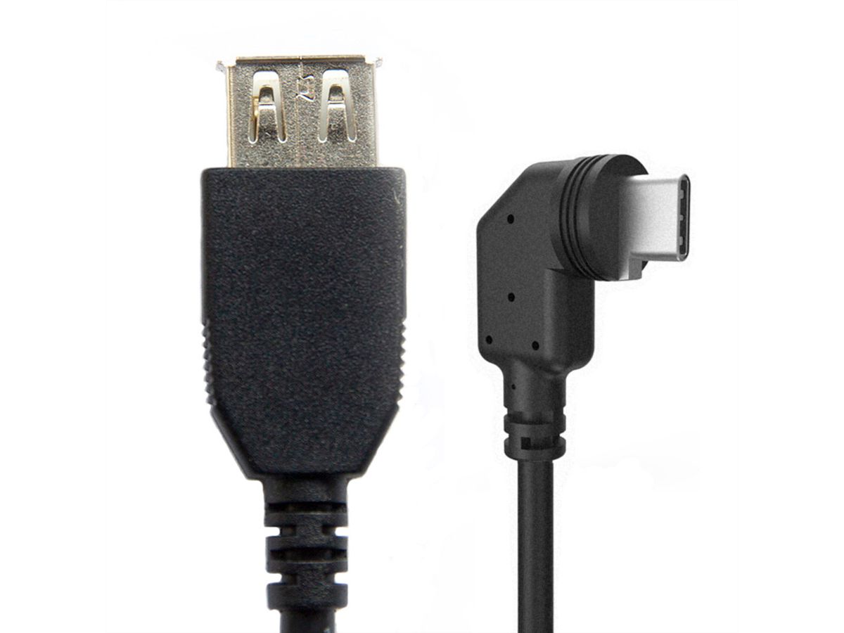 MOBOTIX 7 Câble MiniUSB-C à USB-A BU, coudé, 5m (pour USB devices)