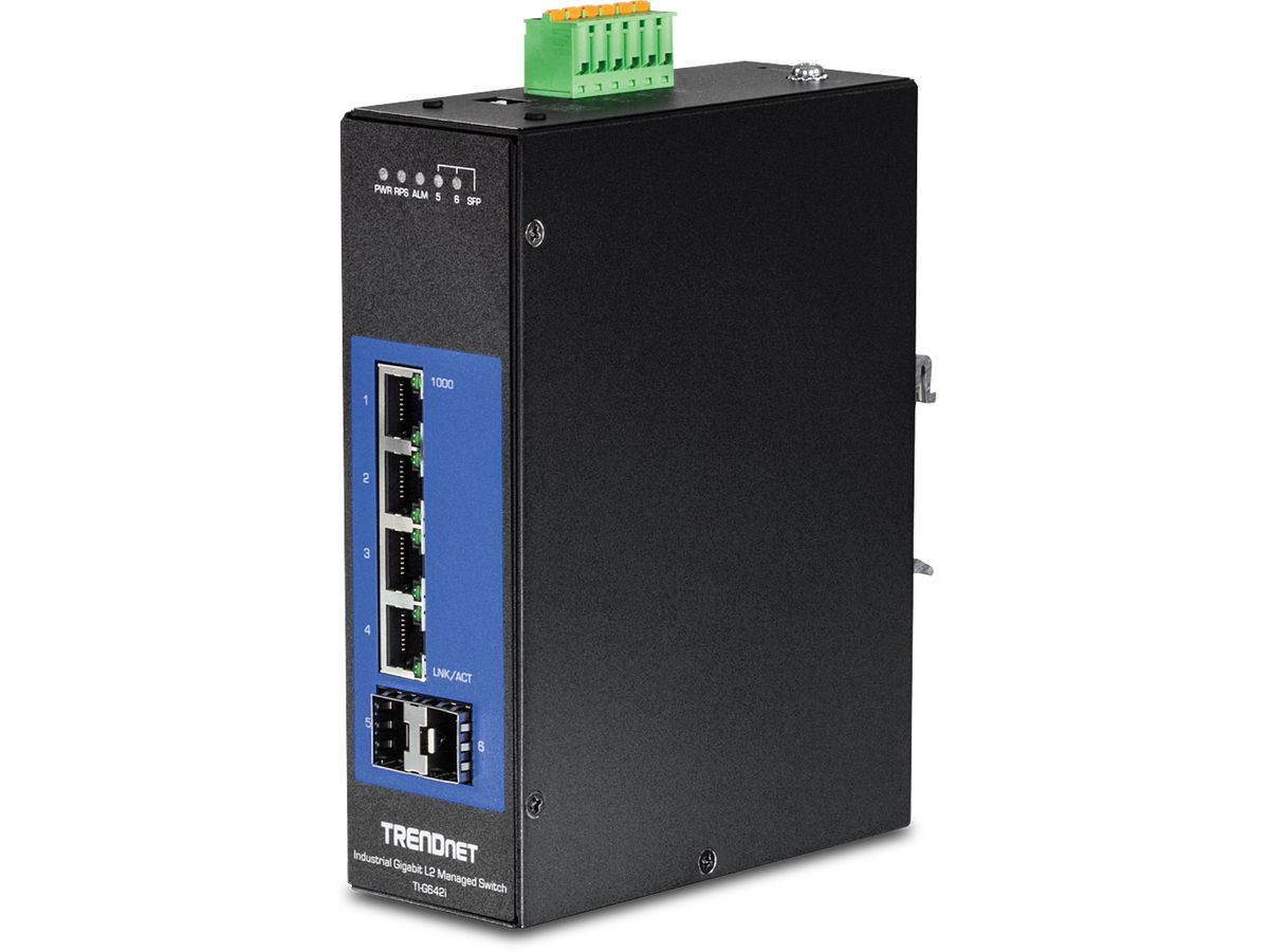 Trendnet TI-G642i Géré L2 Gigabit Ethernet (10/100/1000) Noir