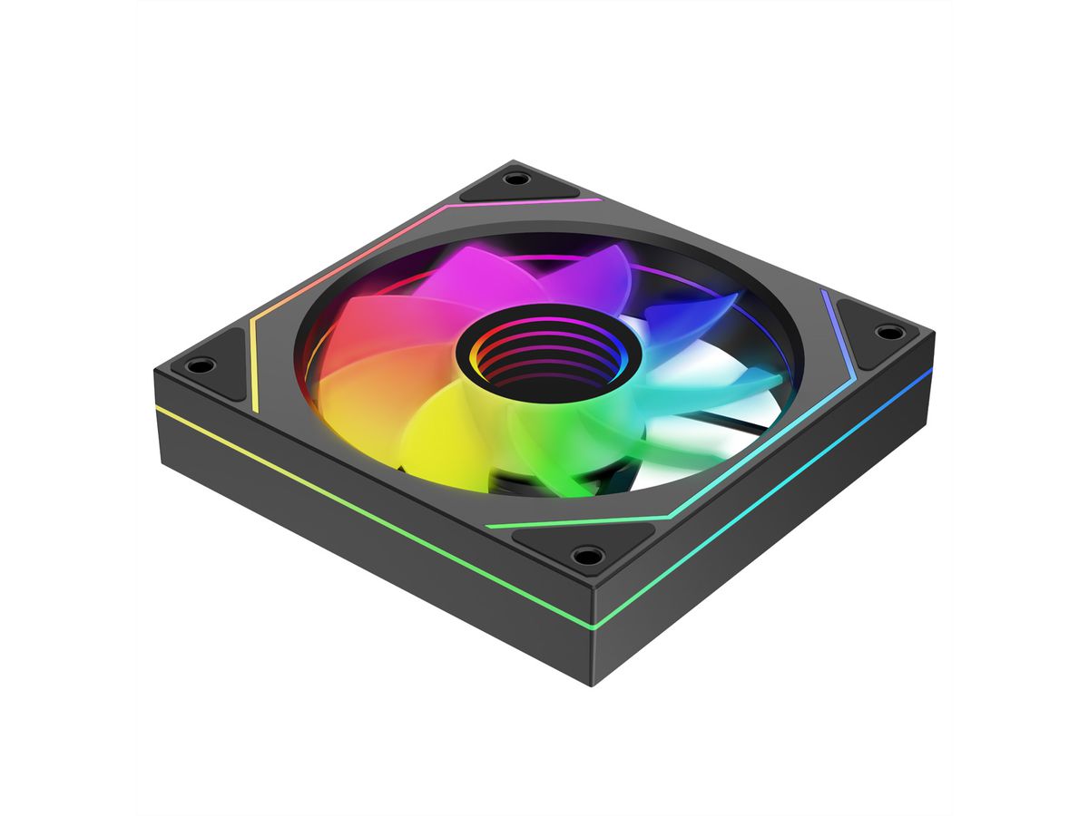 XILENCE XF078 Ventilateur de boîtier Reverse, avec Design Infinity Mirror