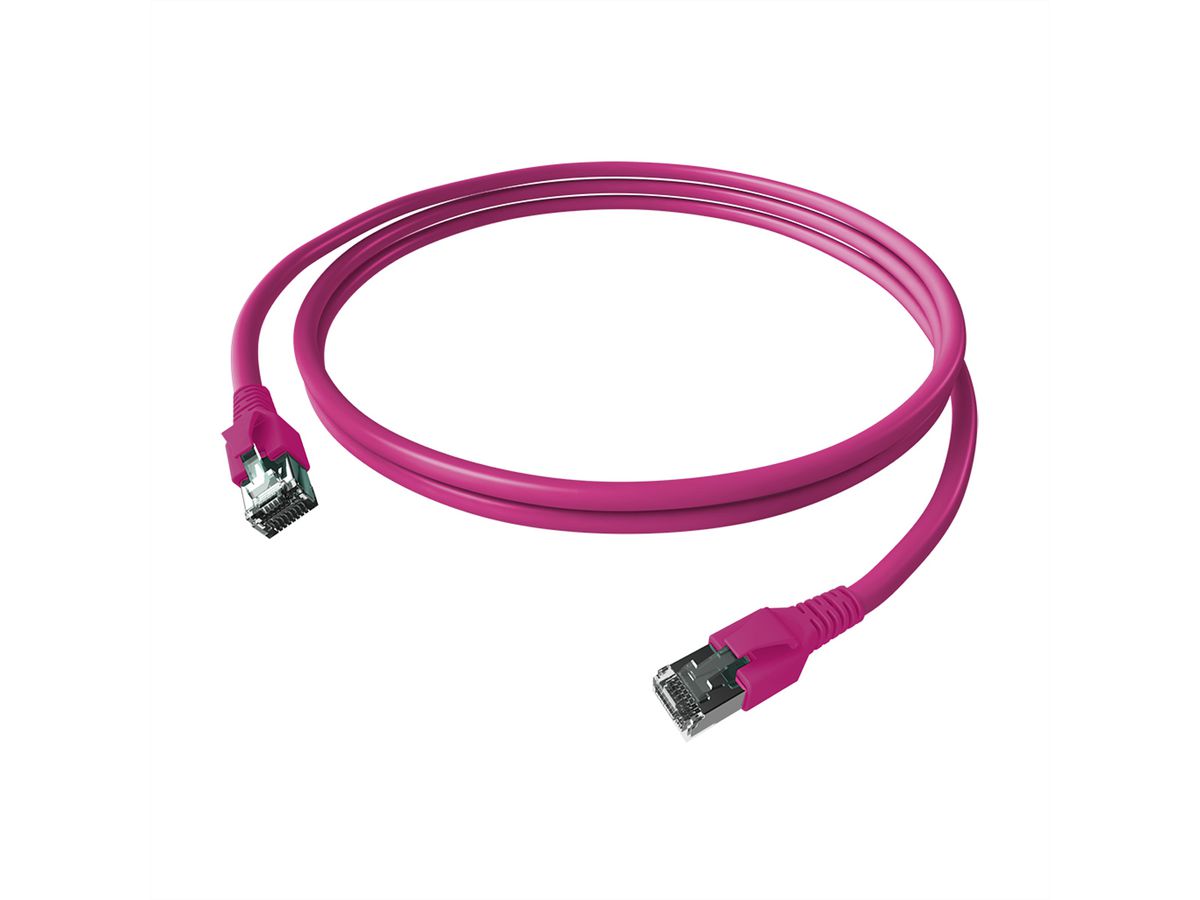 EasyLan FlexBoot Cordon Cat.6A, S/FTP, violet, 7,5 m