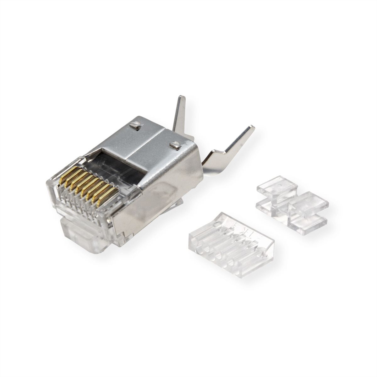 ROLINE Connecteur modulaire blindé Cat.6 (Classe E), format court, 10 unités