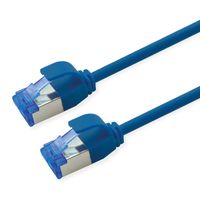 ROLINE Cordon Cat.6A (Classe EA) S/FTP (PiMF), LSOH, PoE , bleu, 5 m