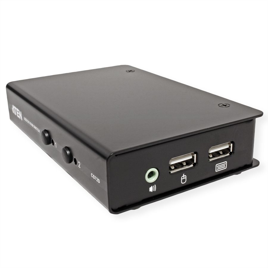 ATEN CS72D Commutateur KVM DVI USB à 2 ports