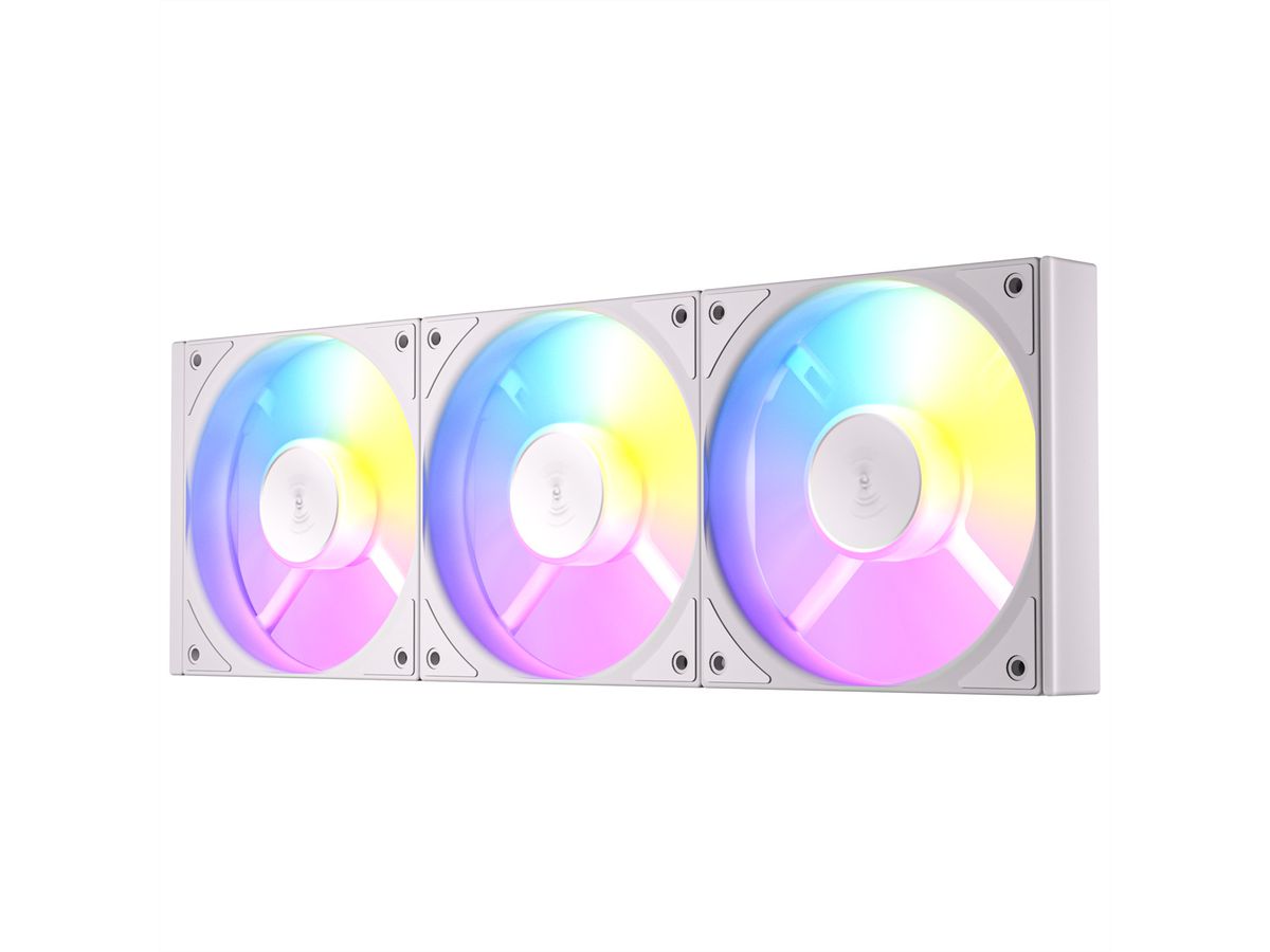 ANTEC Ventilateur de boîtier PC C120 ARGB 120 mm, lot de 3, blanc
