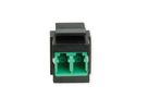 ROLINE Raccord optique LC/LC duplex monomode, Keystone, OS2, APC