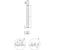 SCHROFF Face avant, profil en U, Refrofit Shielding, 6 U, 2 CV, 2,5 mm, alu, face avant anodisée, face arrière conductrice