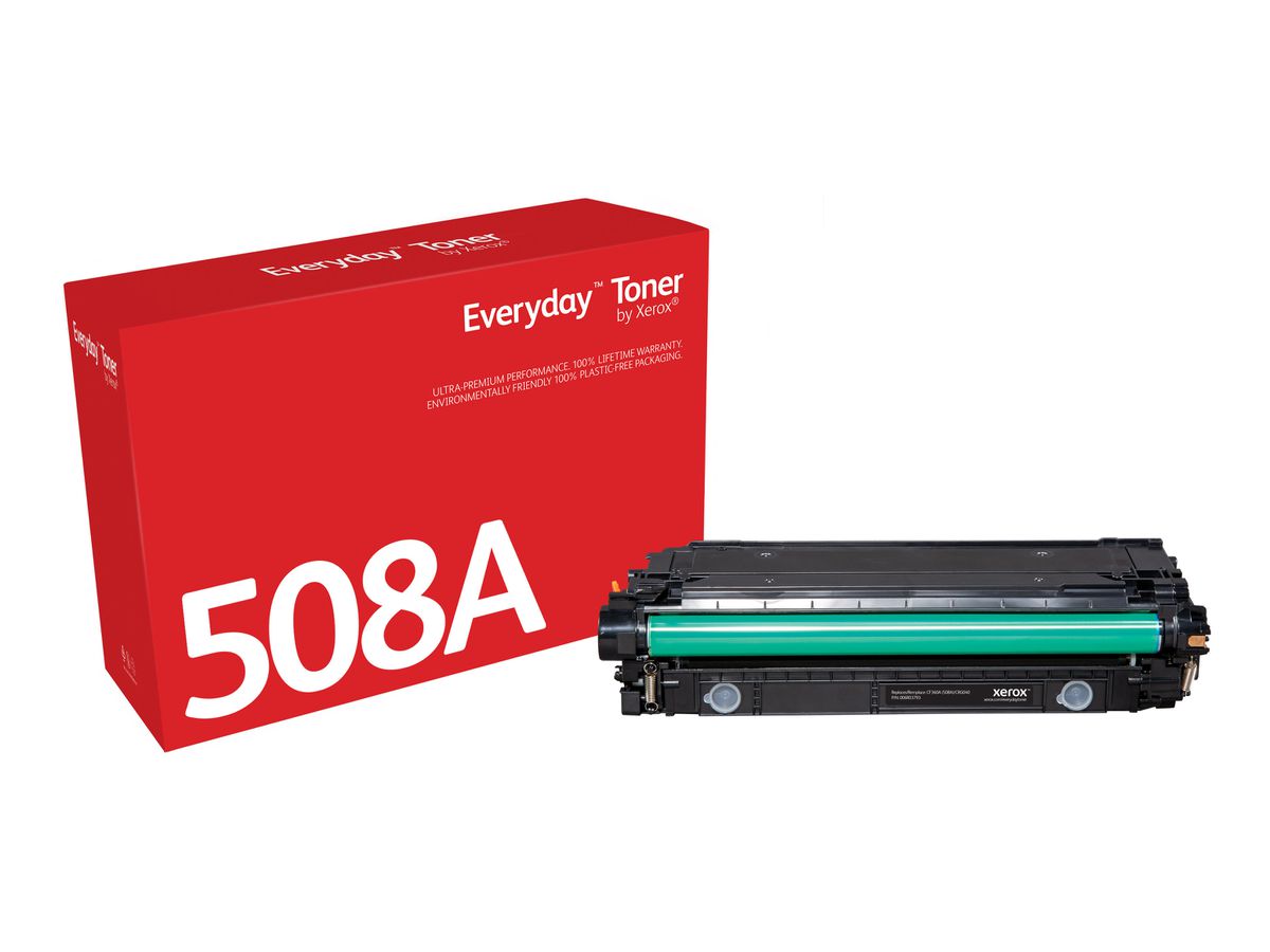 Everyday Toner Noir ™ de Xerox compatible avec HP 508A (CF360A/ CRG-040BK), Capacité standard