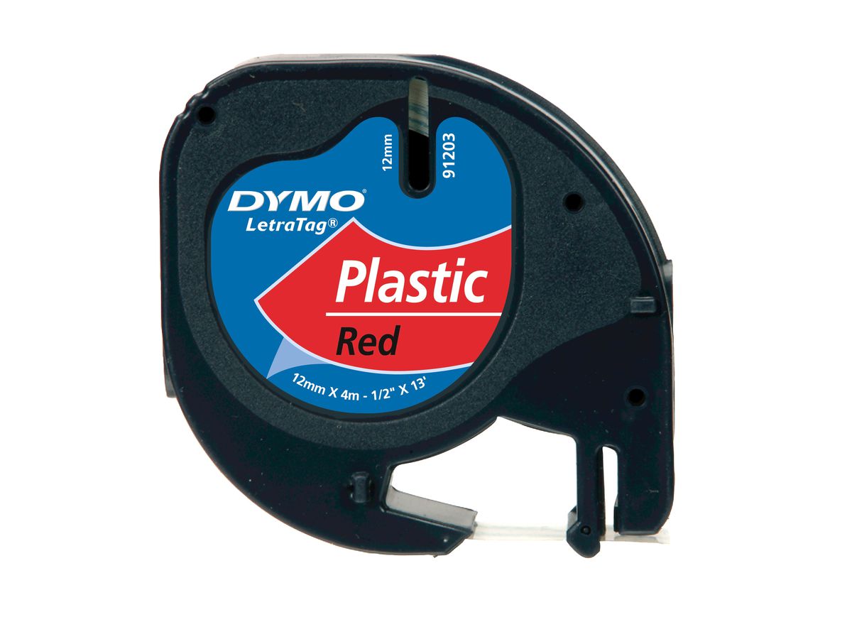 DYMO S0721630 ruban d'étiquette Noir sur rouge