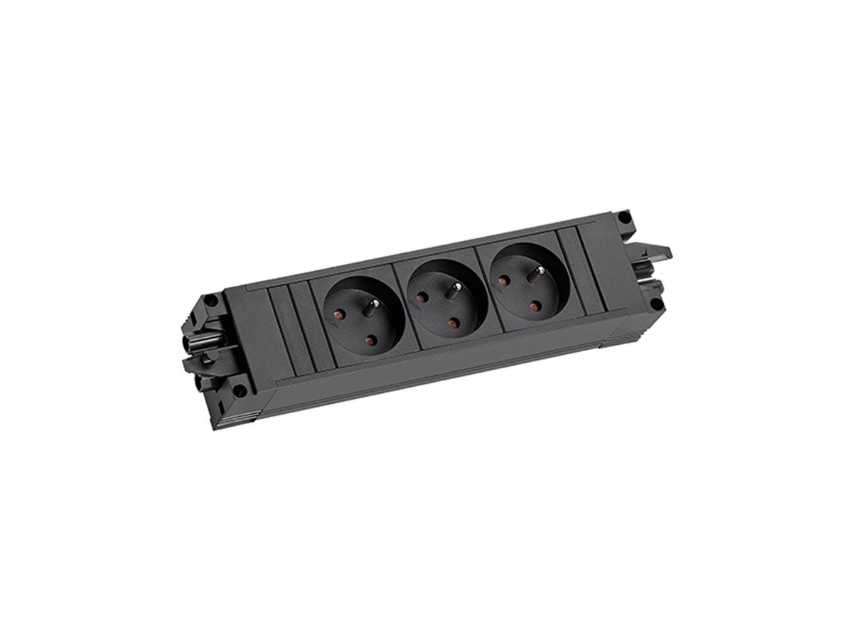 BACHMANN STEP BASE 3xUTE GST18, Fiche à contact de protection CEE 7/7 C19 0,5m