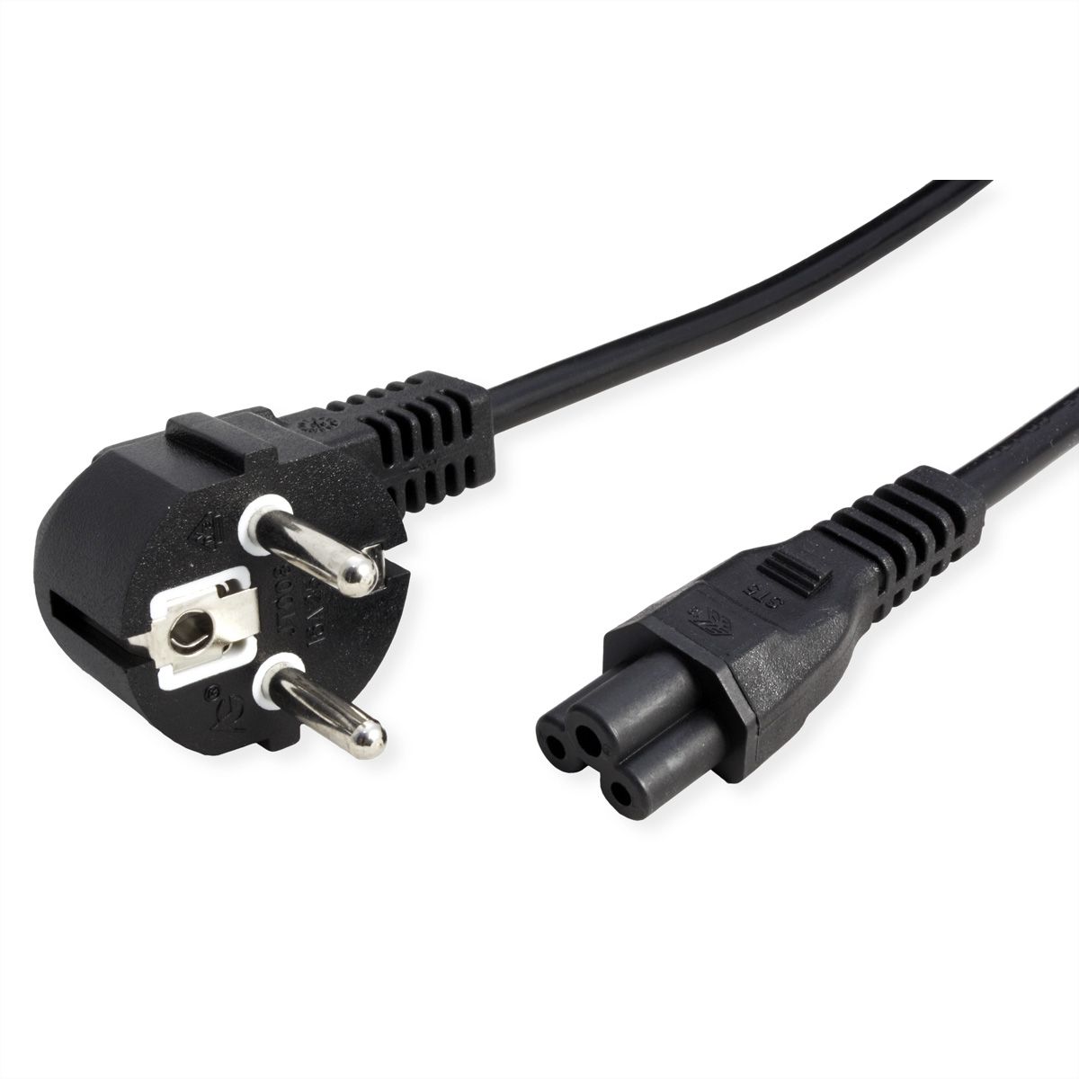 VALUE Câble d'alimentation pour notebook 3 pôles, noir, 0,8 m